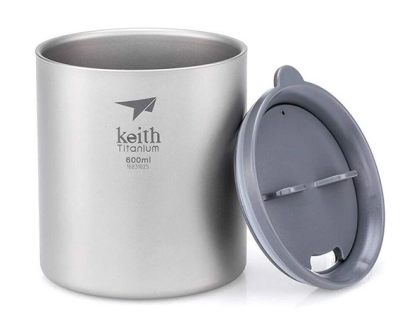 Кружка титановая Keith Ti3306 Ultralight Mug Titan 0.6