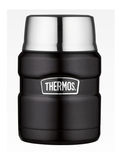 Термос для еды с ложкой Thermos SK 3000 BK Matt Black