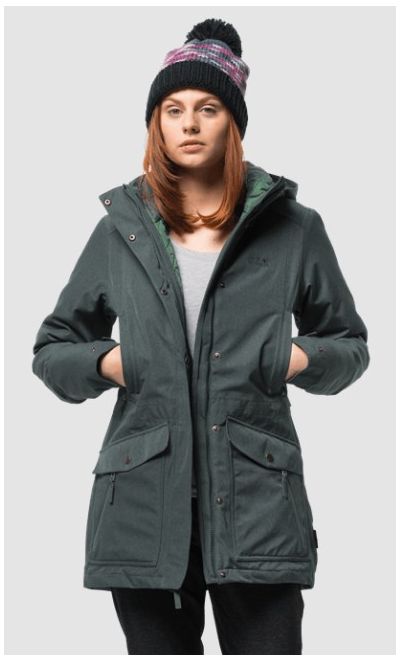 Jack Wolfskin - Женская куртка с синтетическим утеплителем Coastal Range Parka