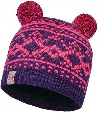 Buff - Детская теплая шапка Child Knitted & Polar Hat Buff Novy