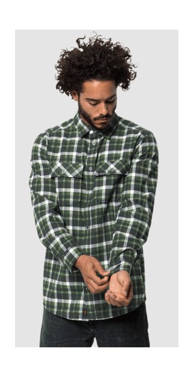 Jack Wolfskin - Рубашка зимняя мужская Bow Valley Shirt