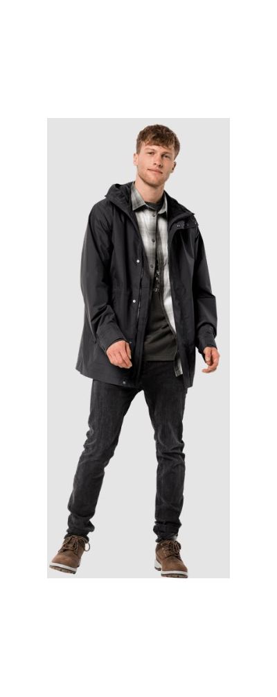 Jack Wolfskin - Непромокаемый плащ Cape Point Jacket M