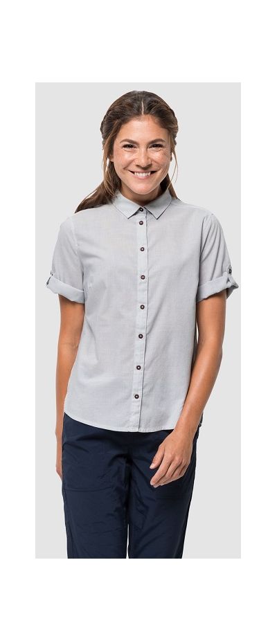Jack Wolfskin - Женская рубашка Indian Springs Shortsleeve