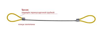Терра - Нержавеющий тросик для гамаш