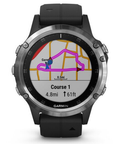 Garmin - Мультиспортивные часы Fenix 5 PLUS Glass RUSSIA