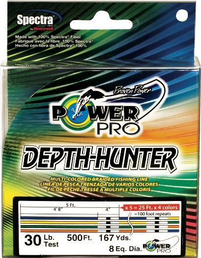 POWER PRO - Леска плетеная 150м Depth Hunter (Multicolor)