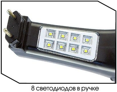 Яркий луч - Аккумуляторный светодиодный фонарь LA-108