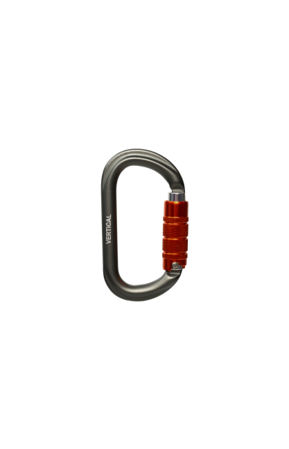 Карабин овал трехтактный Keylock Вертикаль Gray