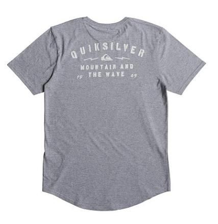 Quiksilver - Практичная мужская футболка Scallop Spacer Facer