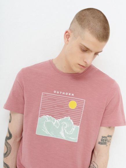 Розовая футболка Outhorn Men's T-shirt