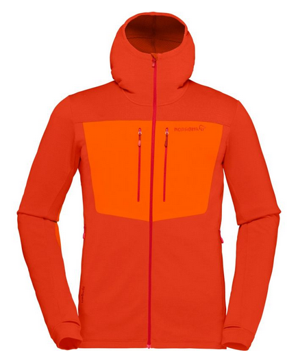 Norrona - Мужская флисовая куртка Lyngen Powerstretch Pro Zip Hoodie