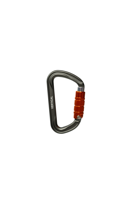 Карабин трапеция трехтактный Keylock Вертикаль Gray