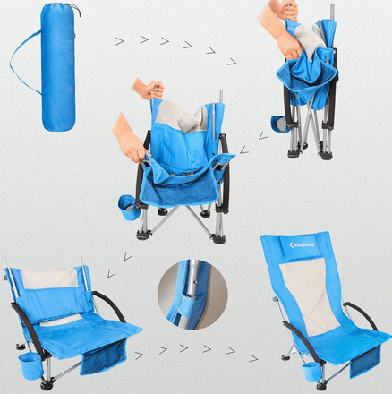 Комфортное раскладное кресло King Camp 1901 Portable High Sling Chair