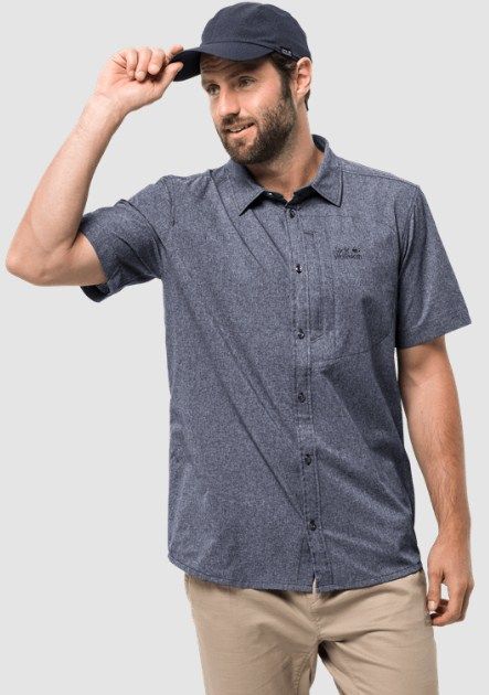 Легкая рубашка мужская Jack Wolfskin Barrel Shirt