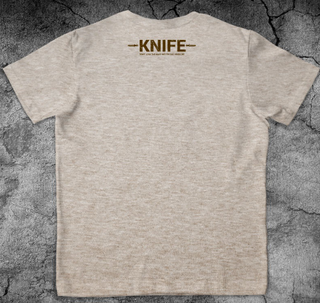 Макс-Экстрим - Приятная мужская футболка с дизайном Нож