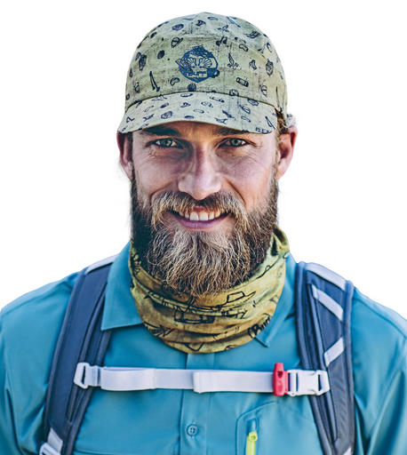 Buff - Легкая кепка El Camino Pack Treck Cap Santiago Silversage