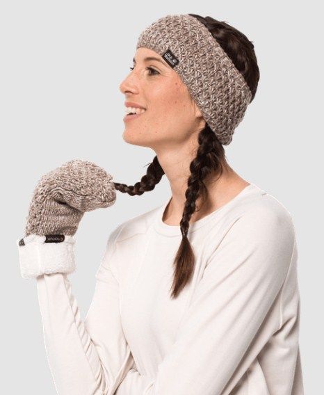 Теплая повязка на голову Jack Wolfskin Highloft Knit Headband Women