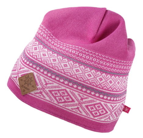 Kama - Яркая вязаная шапка 2018-19 A101 pink