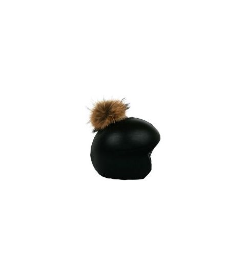 Нашлемник с помпоном Coolcasc E005 Black Brown ponpon