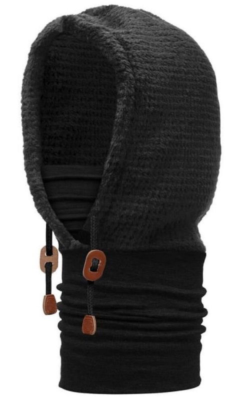 Buff - Шарф-капюшон Polar Thermal Hoodie Solid Black