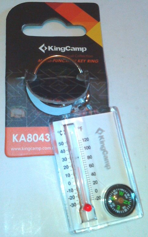 Брелок-компас походный King Camp 8043 Thermometer Compass