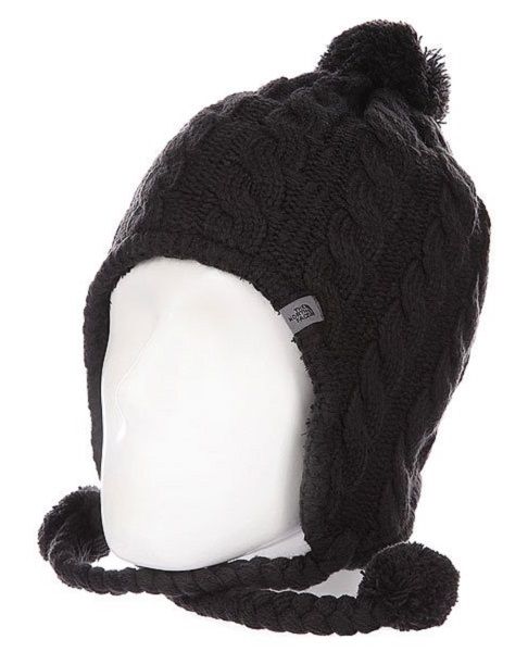 The north face on sale fuzzy earflap beanie