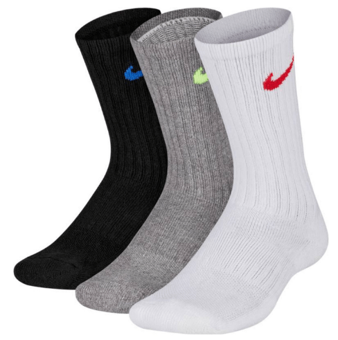 Носки Nike Performance Cushioned Crew Training Socks (3 Pair) Kids' 
