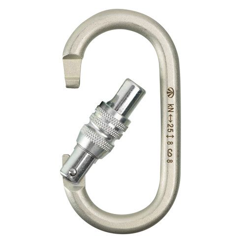 Вертикаль Карабин овал стальной  "люкс" с муфтой (килок)