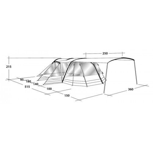 Outwell - Палатка с надувным каркасом Tomcat 5SA