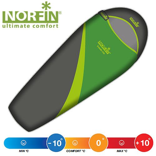 Norfin - Мешок-кокон спальный Scandic 350 с правой молнией (комфорт 0 С)