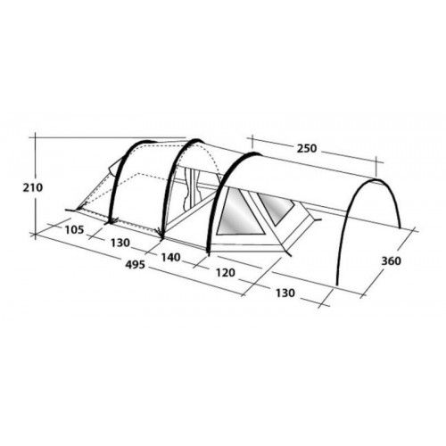 Outwell - Палатка комфортная пятиместная Edmonds 5A