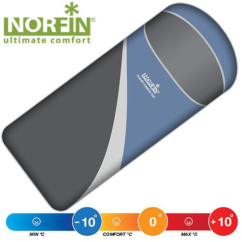 Norfin - Мешок-одеяло для похода Scandic Comfort 350 с левой молнией (комфорт 0 С)