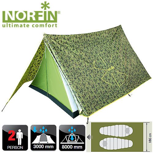 Norfin - Удобная палатка 2-х местная Tuna 2 NC