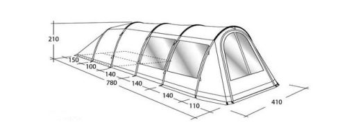 Outwell - Палатка-тоннель для большой компании Phoenix 6