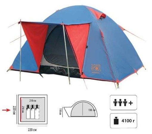 Sol - Двухслойная палатка Wonder 3