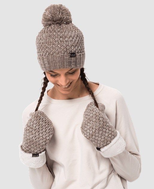 Зимняя вязаная шапка Jack Wolfskin Highloft Knit Cap Women