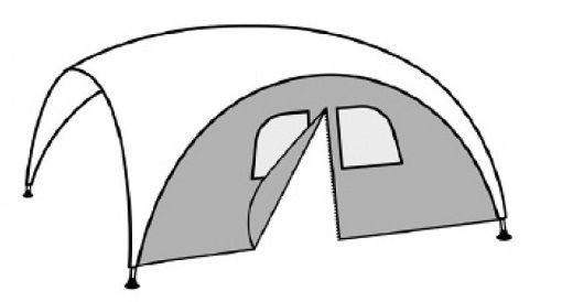 Ветрозащитная стенка для шатра с окнами FHM Event