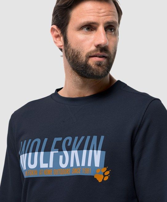 Стильный мужской свитшот Jack Wolfskin Slogan Sweatshirt M