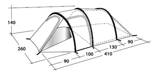 Outwell - Палатка четырехместная походная Earth 4