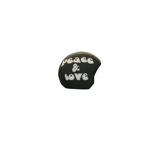 Нашлемник с неординарным принтом Coolcasc 128 Peace&Love