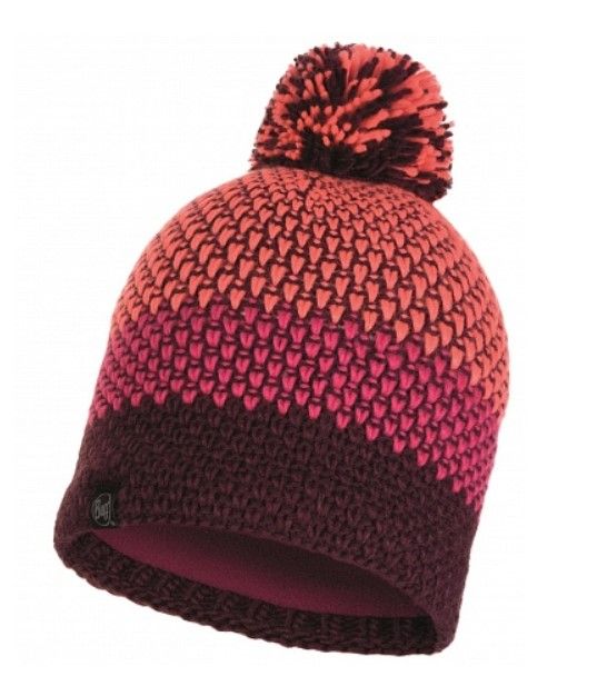 Buff - Стильная шапка Knitted & Polar Hat Tilda Bright Pink