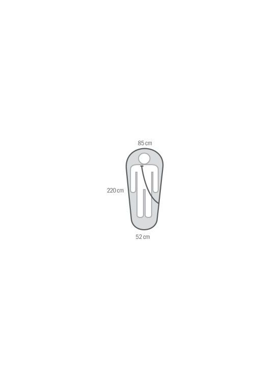Спальный мешок правый Husky Ember -15С 220х85 (комфорт +5°С)