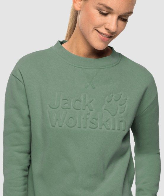Стильный свитшот для женщин Jack Wolfskin Winter Logo Sweartshirt W