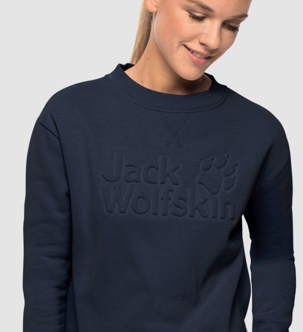Стильный свитшот для женщин Jack Wolfskin Winter Logo Sweartshirt W