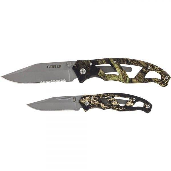 Gerber - Набор из двух качественных ножей Paraframe Combo,Mossy Oak