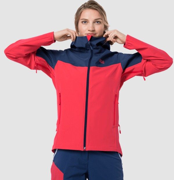 Женская ветрозащитная куртка Jack Wolfskin Alpine Trail Jkt W