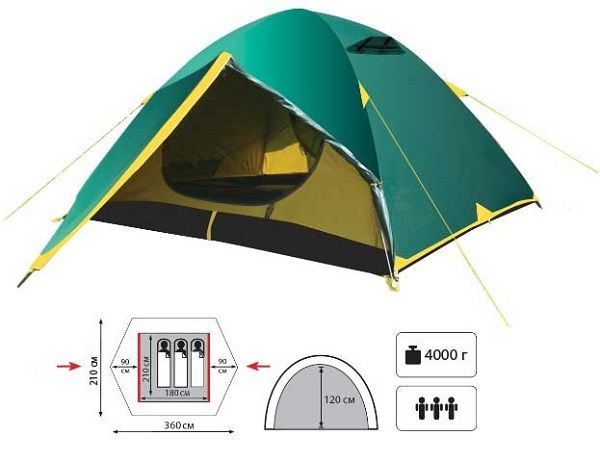 Tramp — Просторная палатка Nishe 3