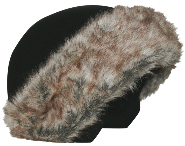 Нашлемник элегантный женский Coolcasc E001 Brown Fur