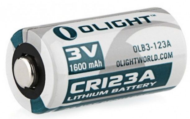 Литиевая батарея Olight CR123A 1600 мАч
