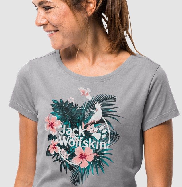 Ультрамодная футболка Jack Wolfskin Tropical T W